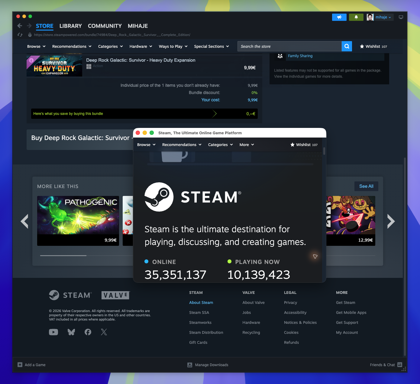 About Steam — page overview (Captured)