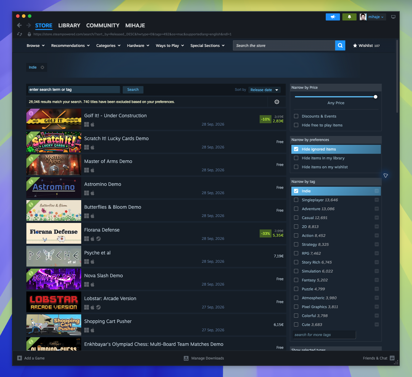 Browse Search Results By Tags — page overview (Captured)
