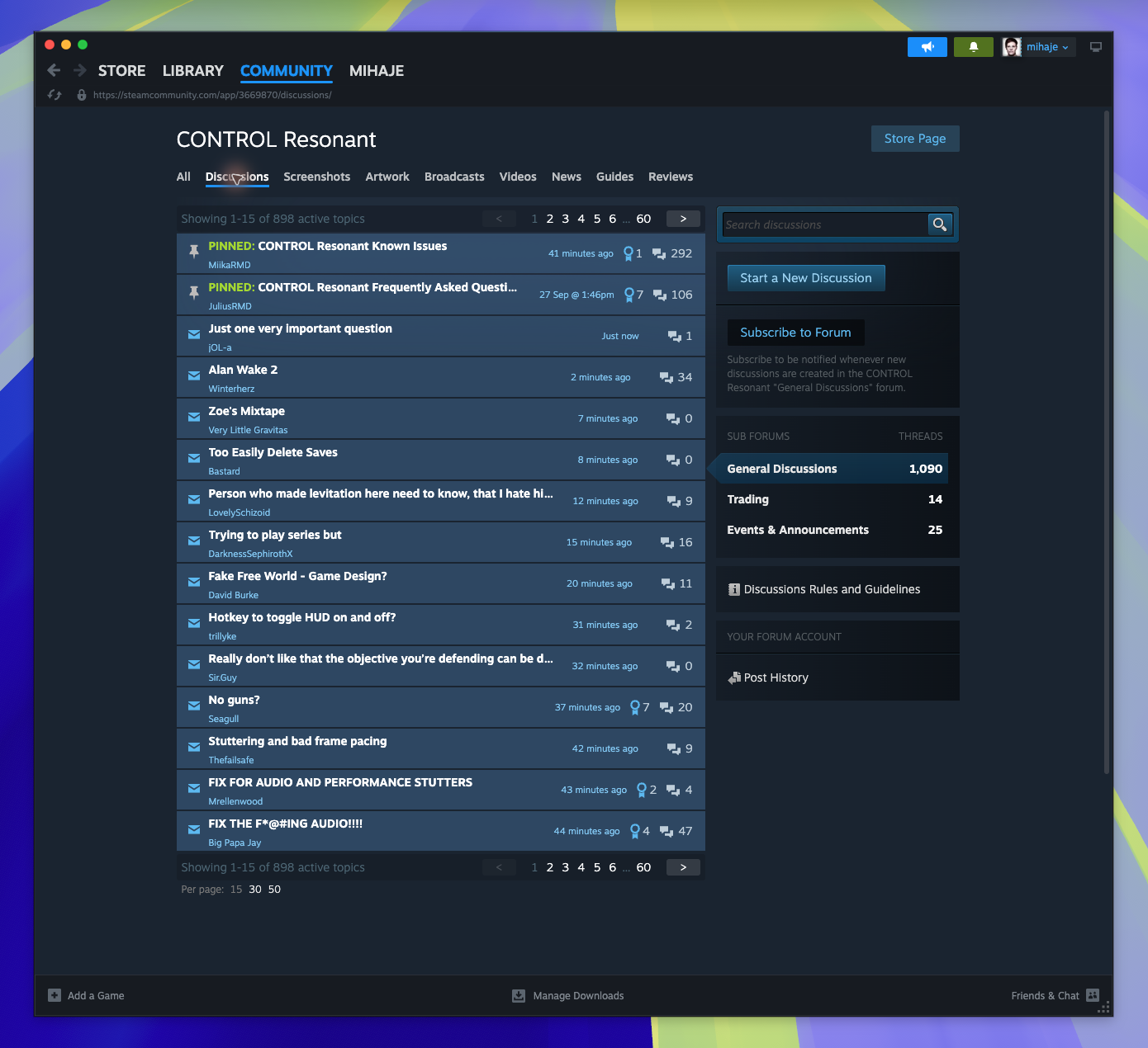 Community Hub - Discussions — Browse Topics (Captured)
