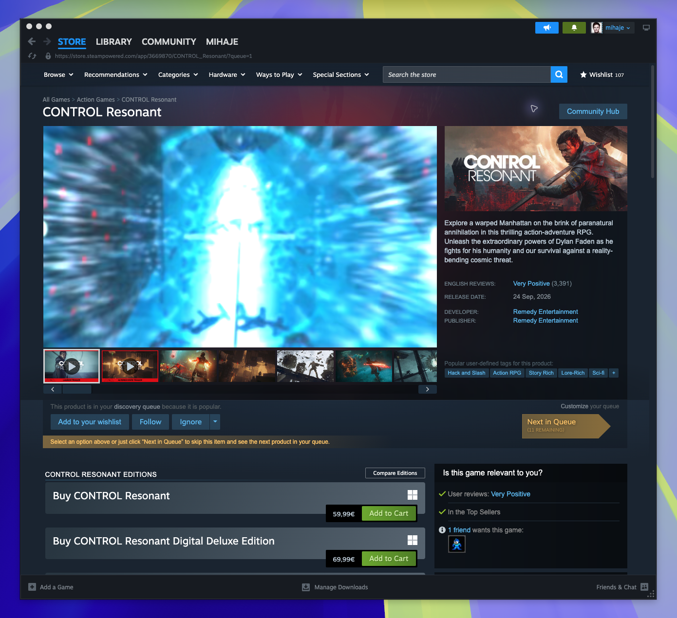 Discovery Queue — page overview (Captured)
