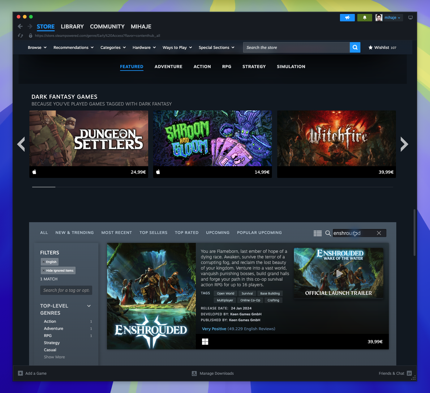 Games Hub — Browse Items - Search (Candidate match)
