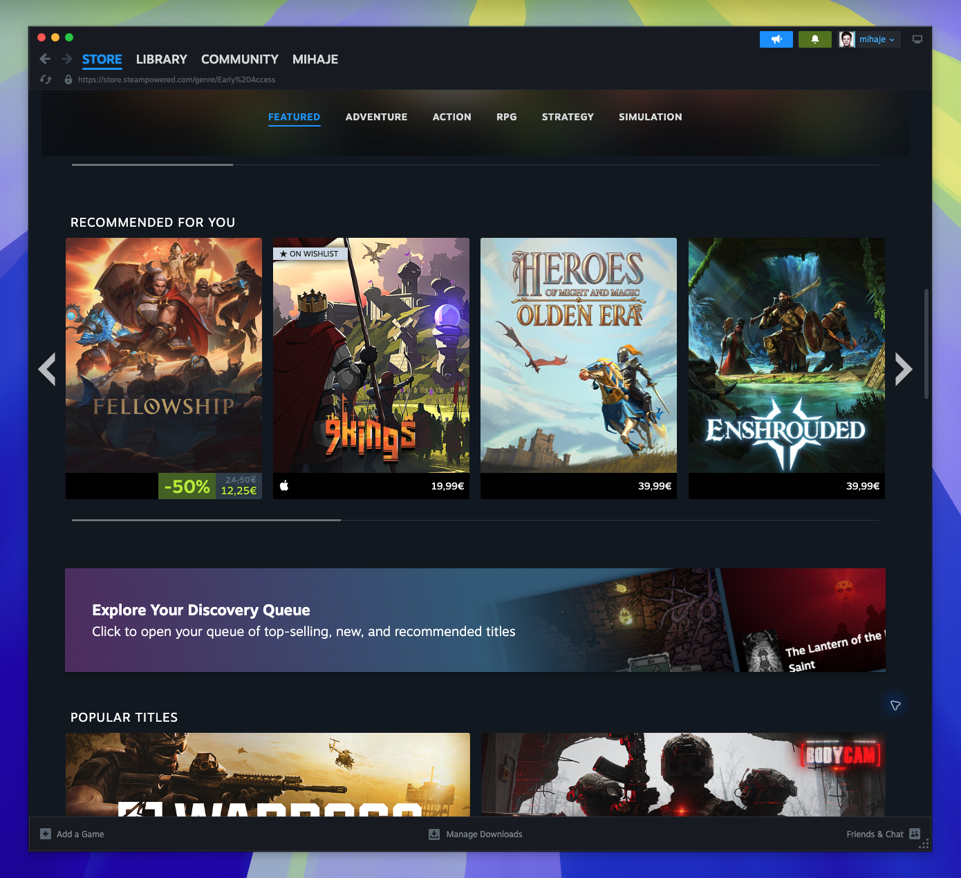 Games Hub — Popular Titles (Candidate match)