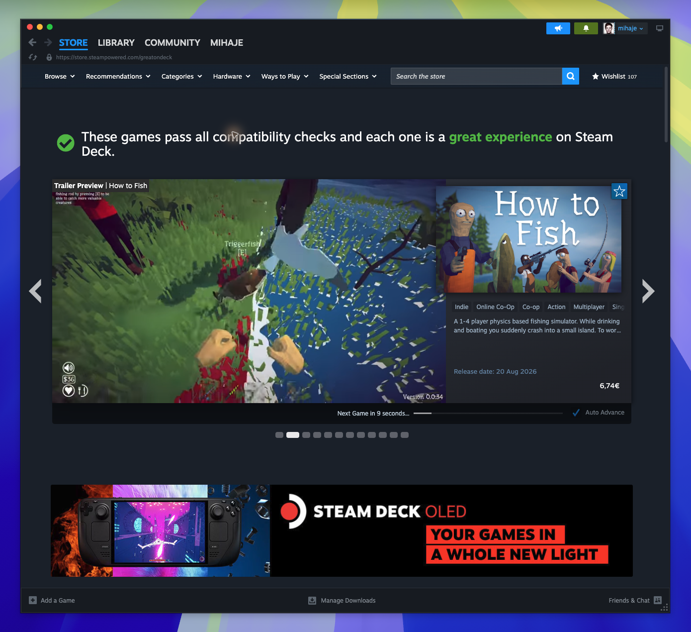 Great On Deck Hub — Trending Wishlist Section (Not located)