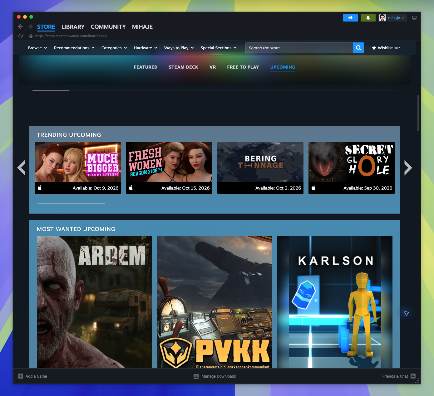 Linux Hub — Trending Wishlist Section (Candidate match)