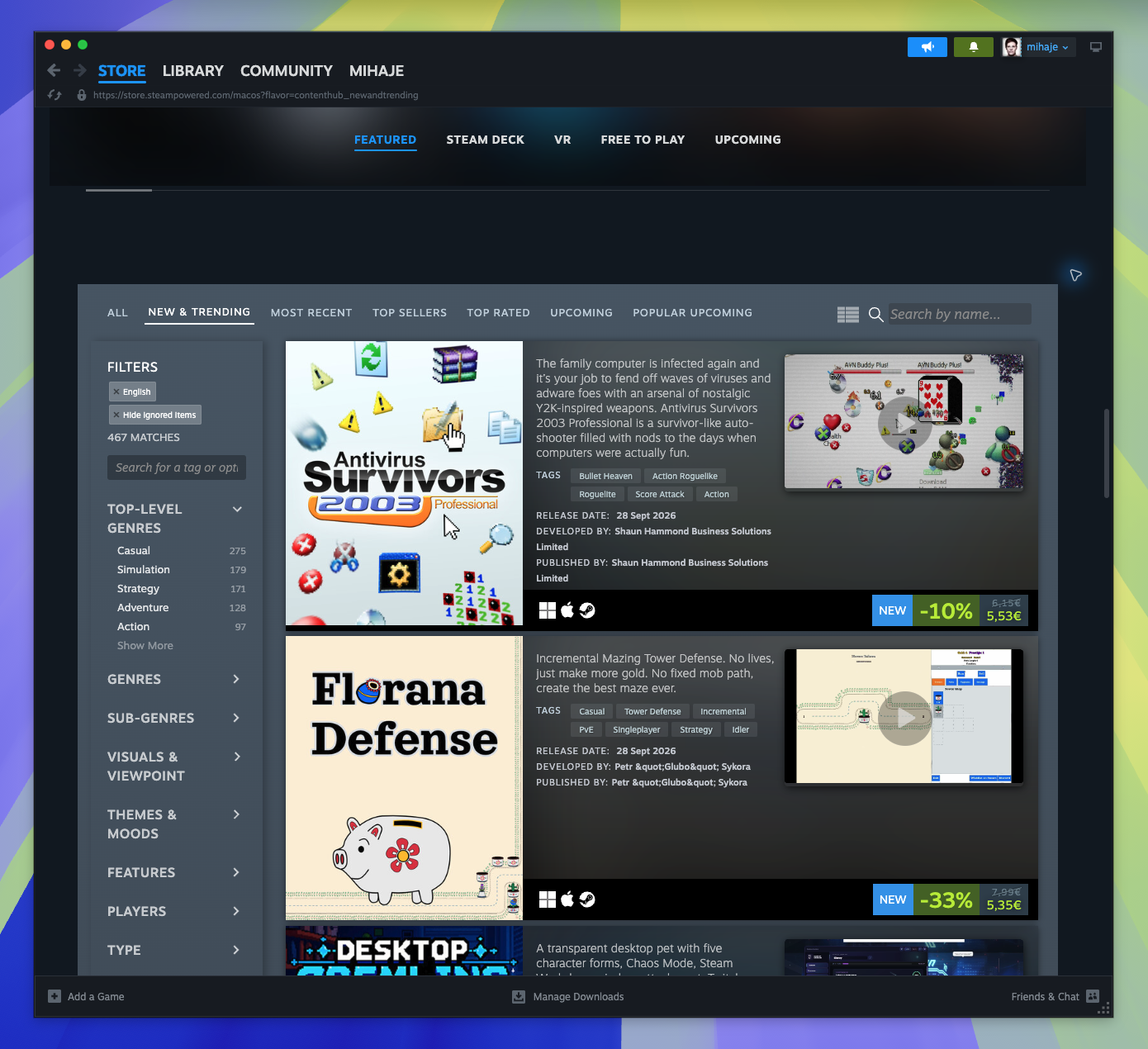 MacOS Hub — New and Trending (Captured)