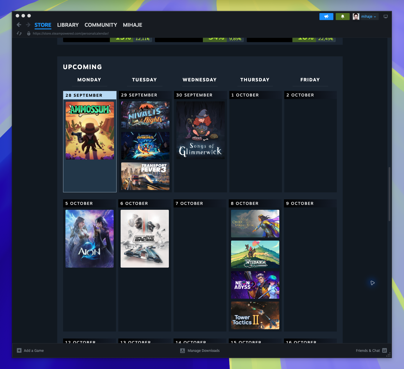Personal Calendar — Personal Calendar (Captured)