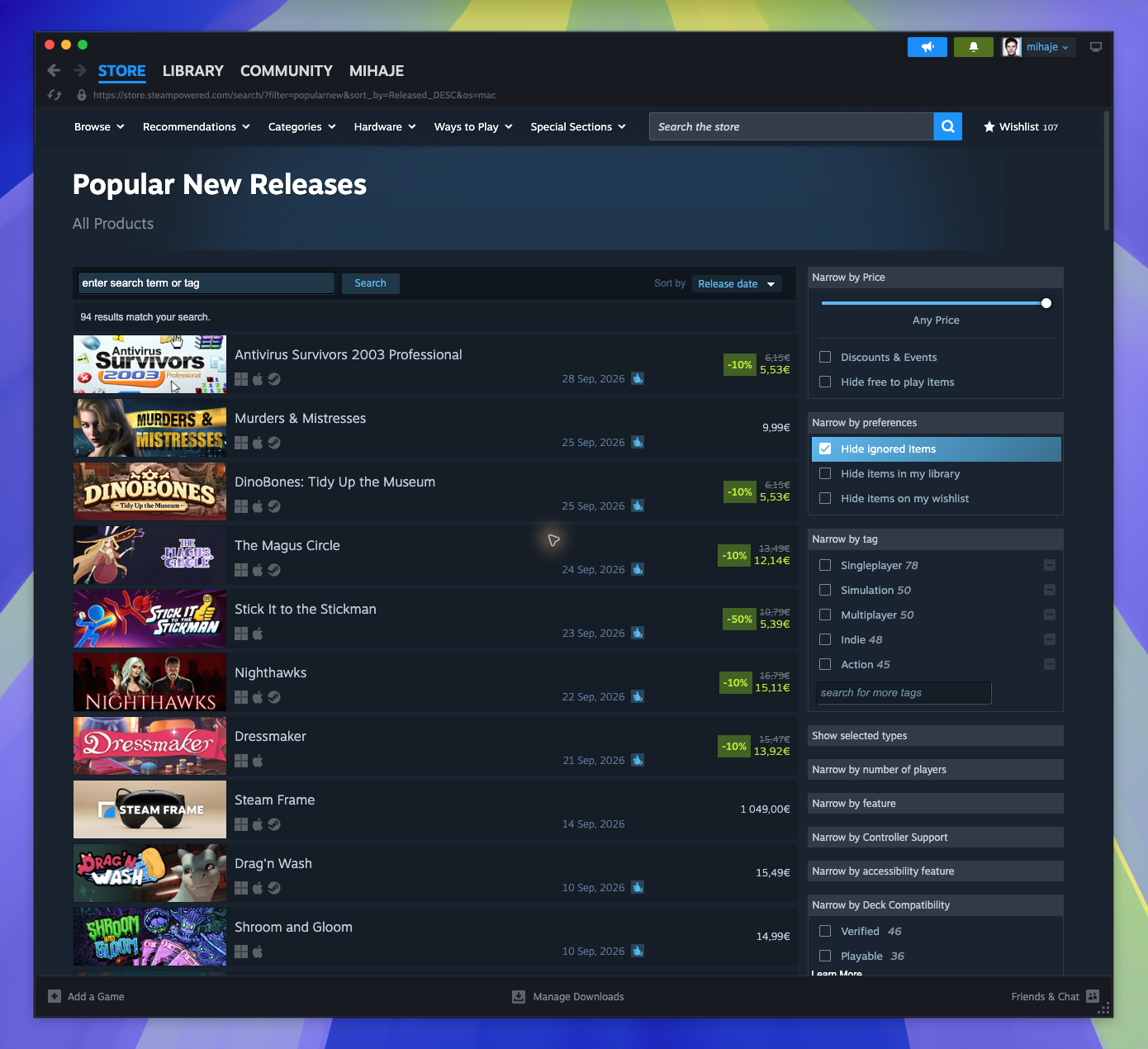 Popular New Releases - Full List — Browse Search Results (Captured)