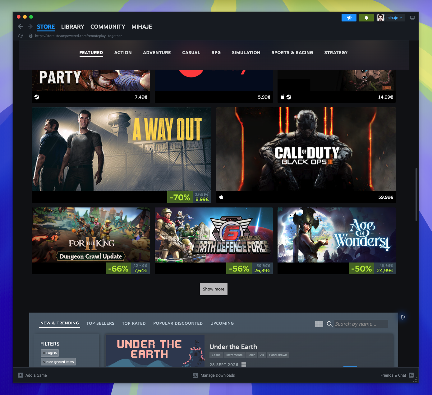 Remote Play Hubs — Section Item (Not located)