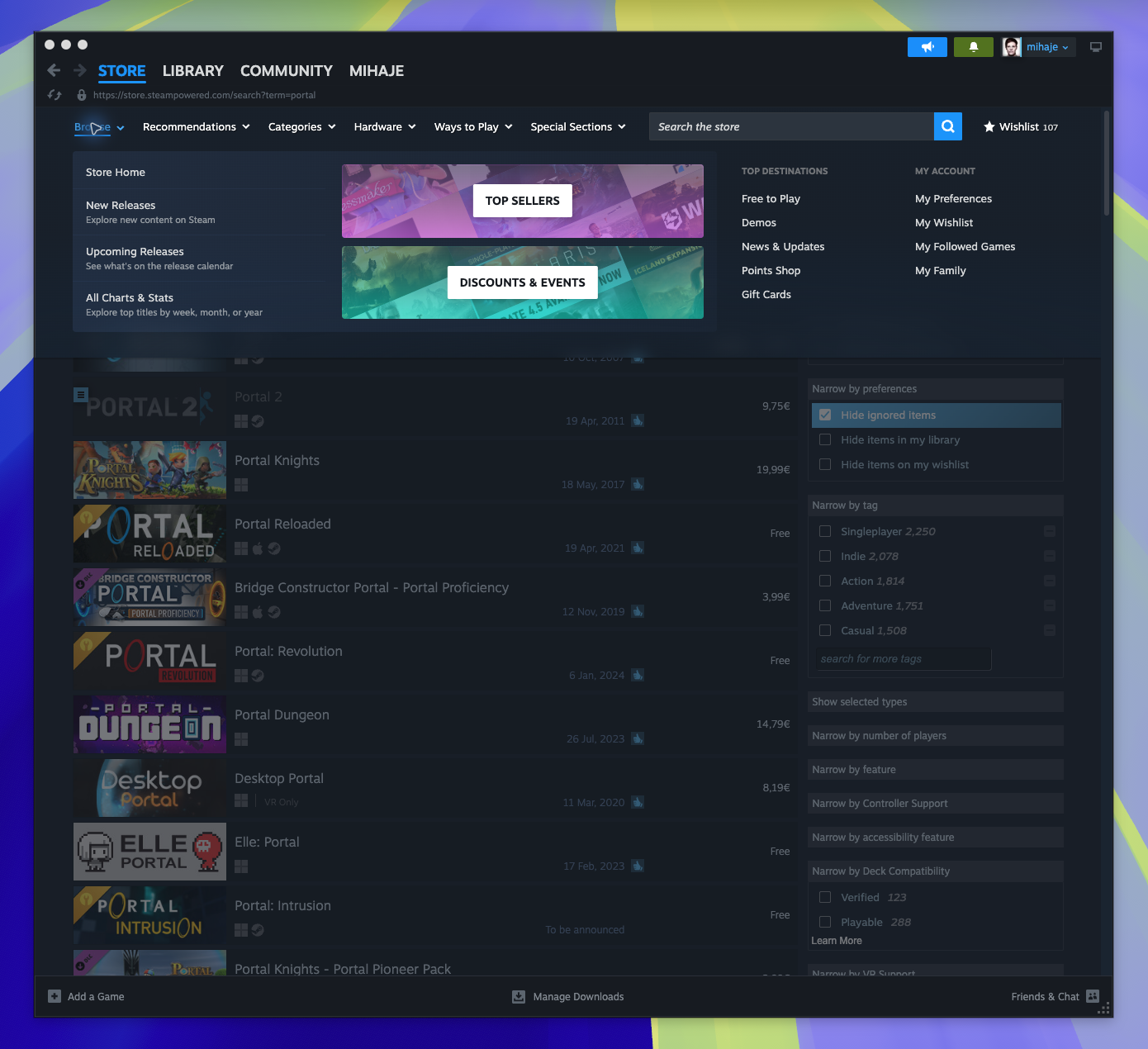 Store Global Header — page overview (Captured)