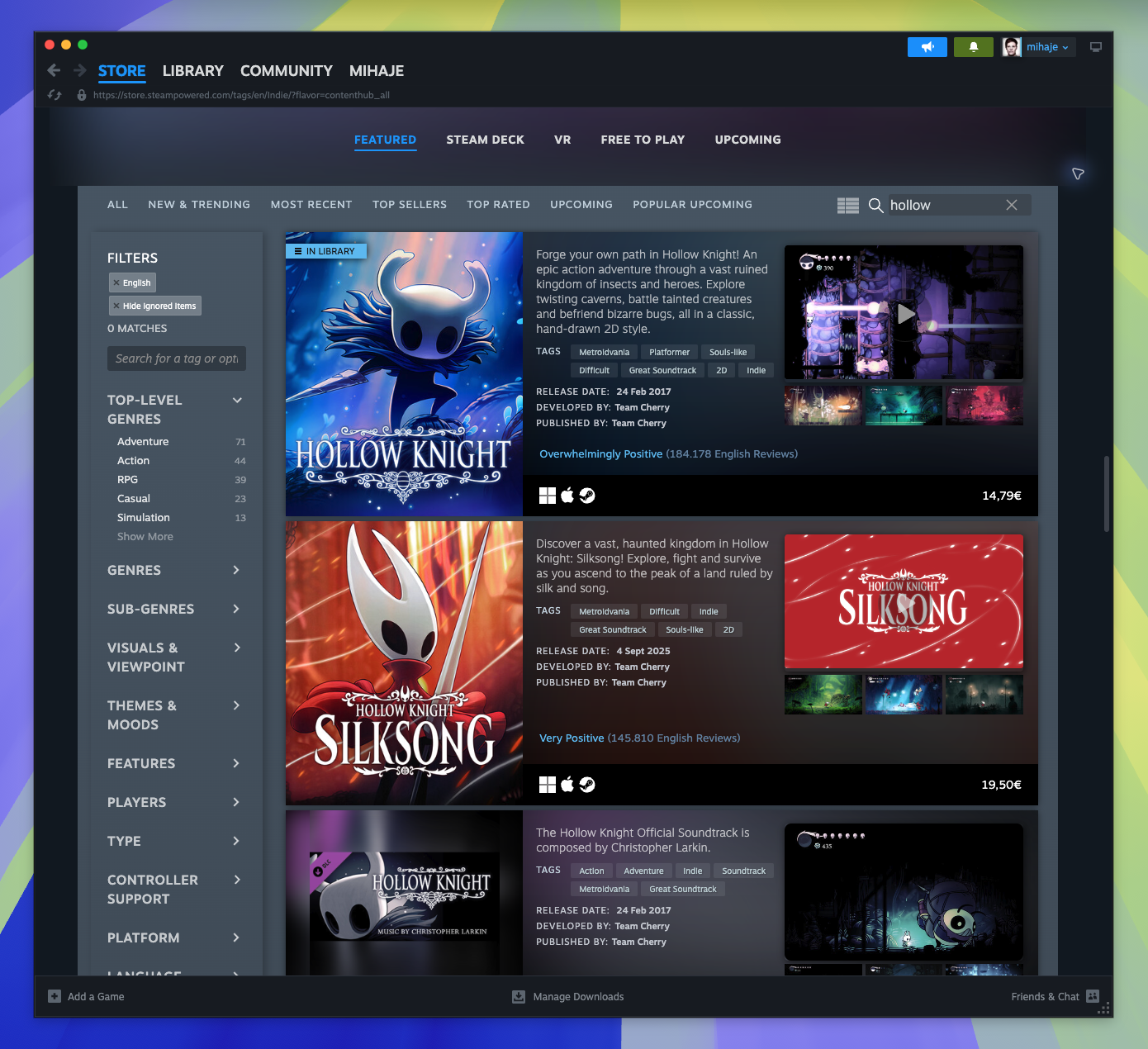Tag Page — Browse Items - Search (Captured)