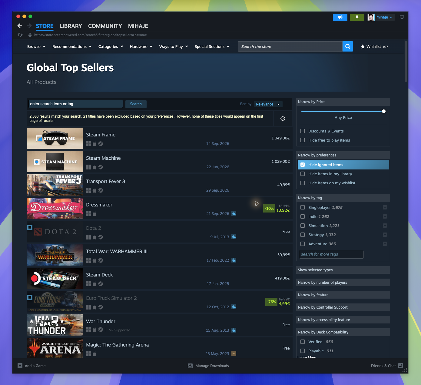 Top Sellers (Global) - Full List — Browse Search Results (Captured)